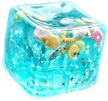Meeresstil Malzzuckerwürfel Squishy, Sensorisches Spielzeug, blue - Bild 1
