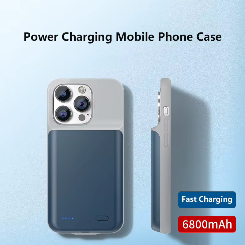 Externe Power Bank Batterie Hülle für Apple iPhone Modelle als Ladegerät und Schutzabdeckung - Bild 3