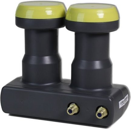 LNB 228 Gold Monoblock Twin-LNB Universal in Gold und Grau - Bild 1