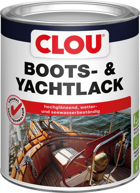 Clou Yachtlack Transparent glänzend wetterfest 0,75 l - Bild 1