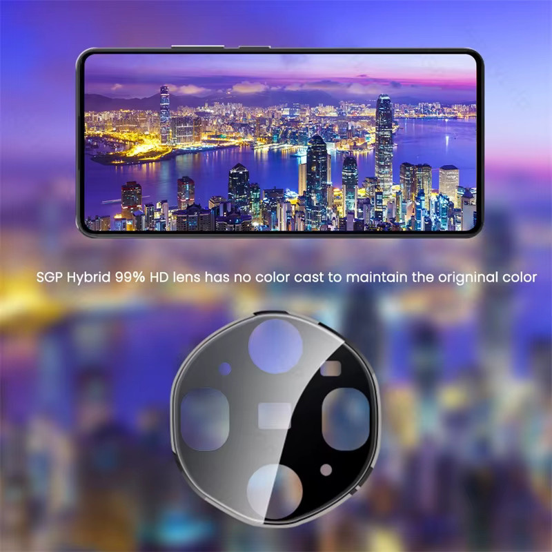 Oppo Find X9 Ultra 5G 3D Kameraschutzfolie aus gebogenem Glas mit 9H Härtegrad in Schwarz - Bild 5