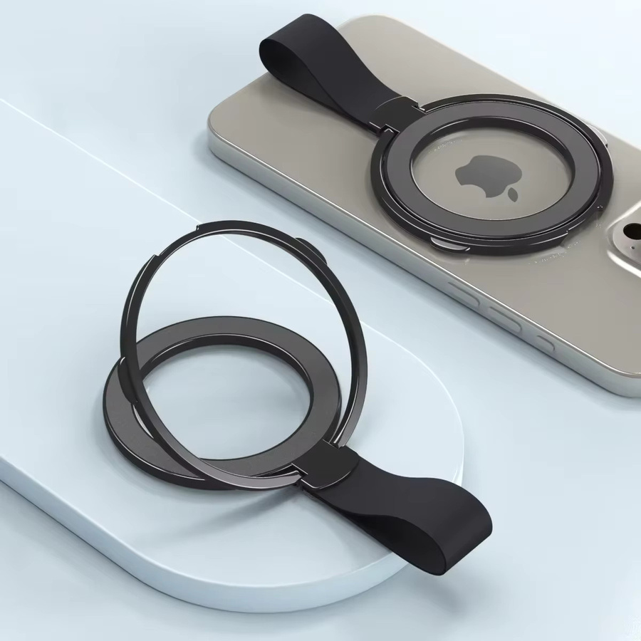 VIKEFON Magnetischer faltbarer Ring-Halter und Ständer für MagSafe kompatible iPhones - Bild 3