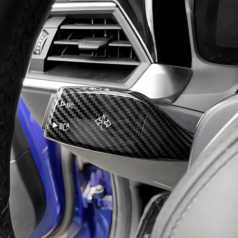 ATDTING Blinker und Scheibenwischermodul Abdeckung Trim in Schwarz für BMW 3 4 5 6 7 8 Serie X4 X6 Z4 M3 M4 M5 M8 - Bild 2