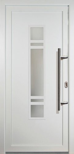 Meeth Kunststoff-Haustür Signum Exklusiv in Weiß mit satiniertem Glaseinsatz, modern, nach innen öffnend, B/H: 108,0 x 200,0 cm - Bild 1