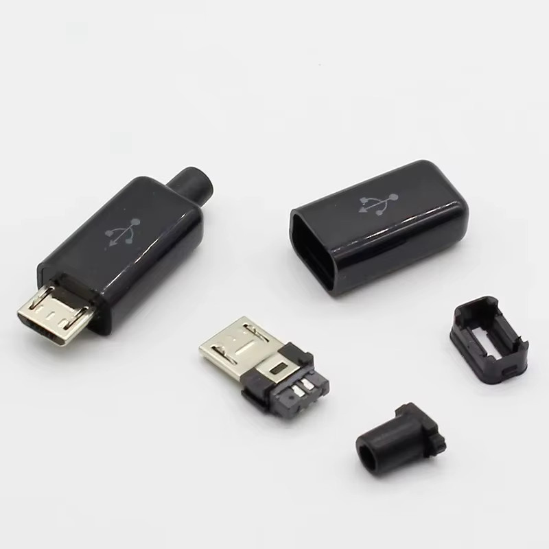 ELECAPITAL 10er Set DIY Mini USB Typ-B 5-Pin Buchsen Port in Schwarz zum Löten - Bild 2