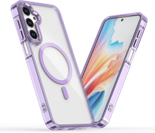 Transparente magnetische Schutzhülle für Samsung Galaxy A25 A05 A05S A55 A35 5G A15, kompatibel mit MagSafe, stoßfest aus PC und TPU - Bild 1