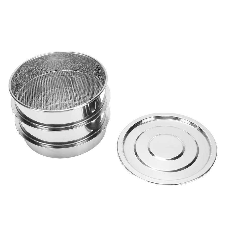 OutsideWorld Stapelbares Spross-Set aus Edelstahl-Gewebe mit Deckel und Basis für Bohnen und Erbsen, 6,7 Zoll, Type 1 - Bild 1