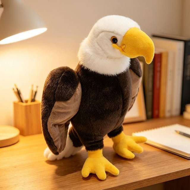 Yiran toy Adler Plüschtier Puppe, 35cm, mit weichen fliegenden Flügeln - Bild 1
