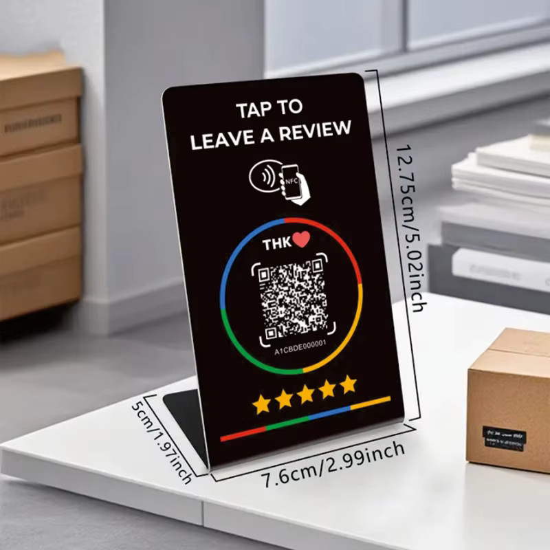 HACHANLUN NFC 215 Tap Card in Weiß zur Programmierung für Google Reviews und QR-Codes (13,56 MHz) - Bild 2