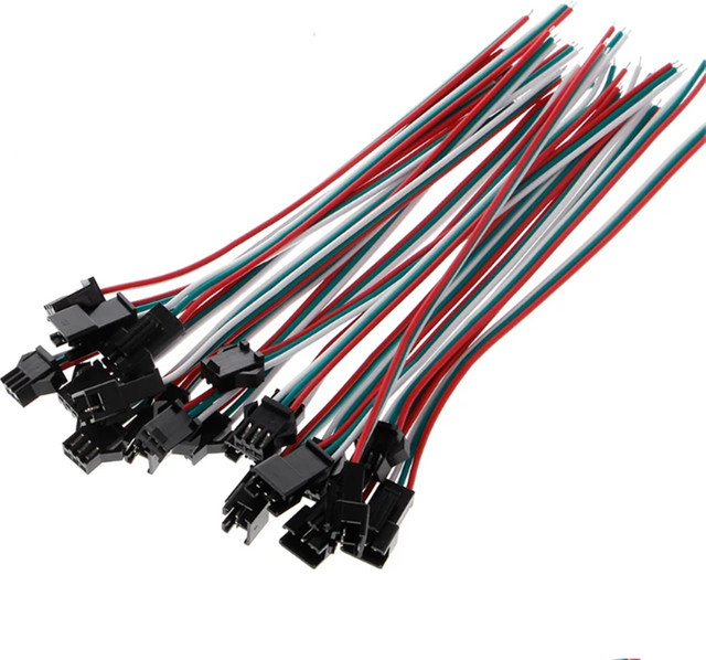 JST SM Männlich Weiblich LED Verlängerungskabel für WS2812B WS2811 LED Streifen in 2Pin, 3Pin, 4Pin, 5Pin und 6Pin Ausführungen - Bild 1