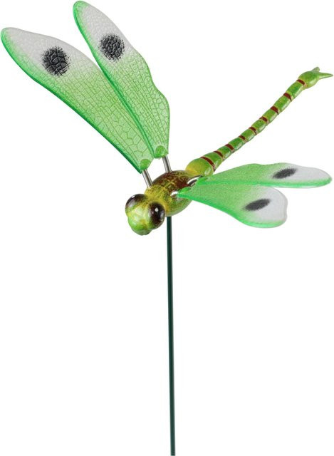 Deko-Gartenstecker Libelle aus Kunststoff, Höhe: 49 cm - Bild 1