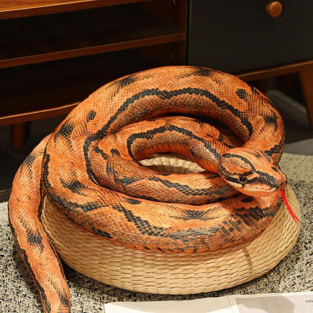 Schlangen-Stofftier, Python Boa Kobra, Plüsch / Textil, 160cm - Bild 1