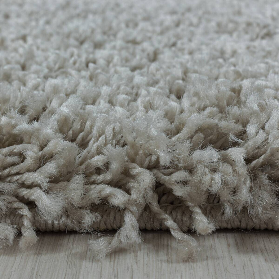 Ayyildiz Hochflorteppich Sydney Shaggy rund in Natur Beige Durchmesser: 200 cm - Bild 2