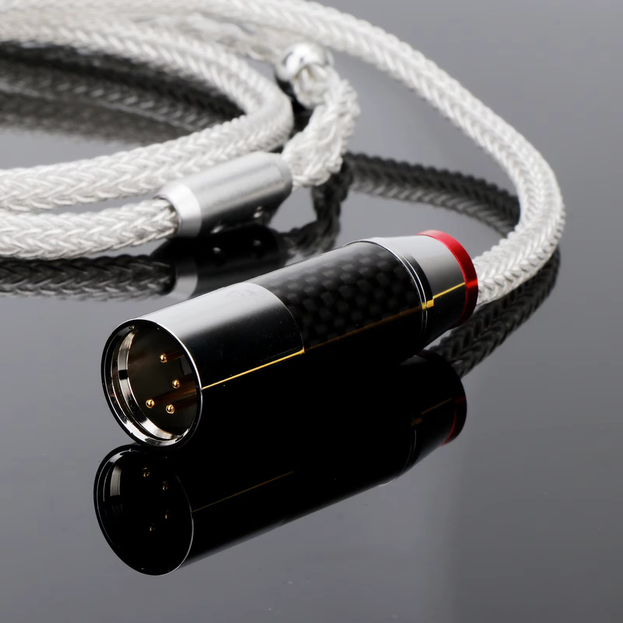 Hifiman 16-adriges Upgrade-Kabel aus reinem Silber mit 6,35mm Stecker für planare magnetische Kopfhörer, kompatibel mit Sundara, Ananda, Arya, HE400i und HE400se - Bild 3