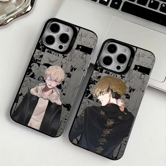 Anime C-Chifuyu Matsuno Handyhülle für iPhone 11 bis 17 Pro Max, Mehrfarbig, Matt Laser Metallic Aurora Design - Bild 1