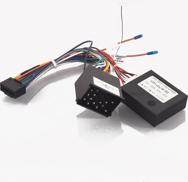 Auto Radio Stereo Kabelbaum Adapter mit 16pin für Android, schwarz, passend für BMW E46 3er, E39 5er und E53 X5 von Auto-Partner - Bild 1