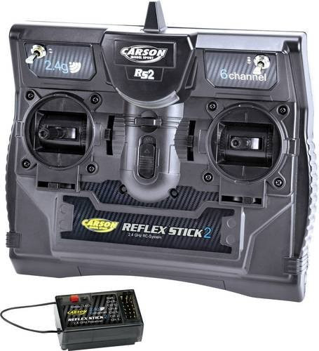Carson Modellsport Reflex Stick II Hand-Fernsteuerung 2,4GHz mit 6 Kanälen und inklusive Empfänger - Bild 1