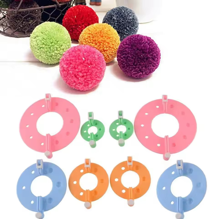 Pompon-Strickset, DIY-Bastelset, 8-teiliges Set - Bild 2
