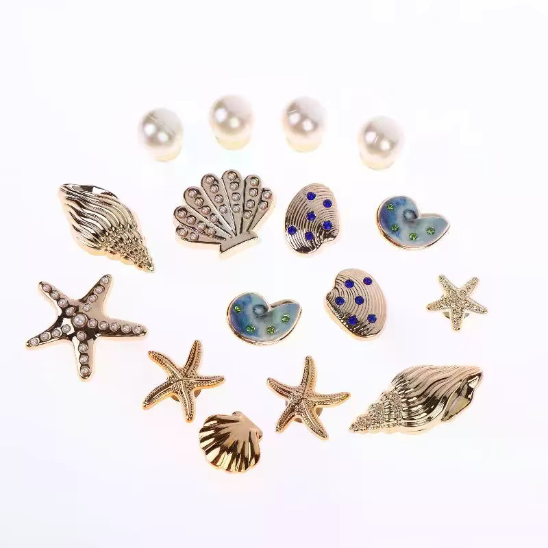 JETTING Schuhcharms, Seestern, Muschel, 16-teiliges Set - Bild 2