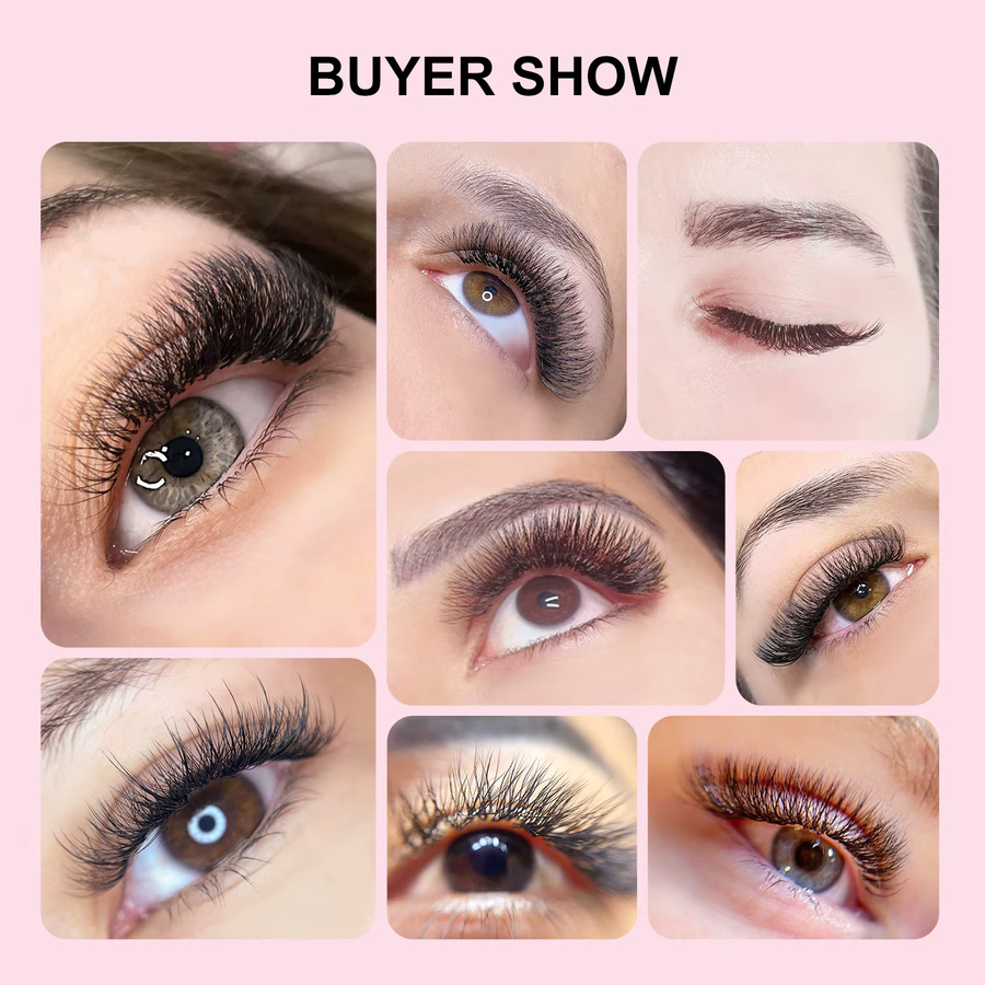 ARISON YY Wimpern, Braun, Doppelspitzen - Bild 5