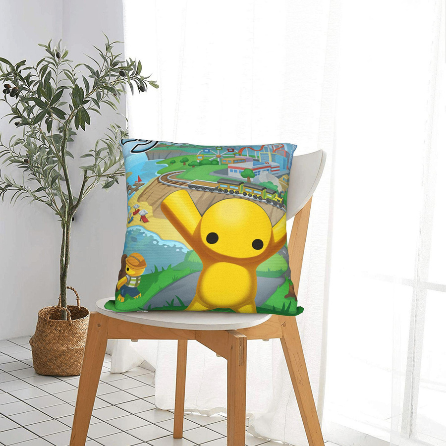 W-Wobbly L-Life Modischer Kissenbezug mit grafischem Design für Sofa und Bett, Breite: 40,64 cm, Höhe: 40,64 cm - Bild 5