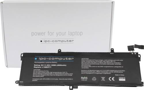 IPC-Computer Notebook-Akku L18M3P71 in Schwarz mit 11,55V und 4800 mAh - Bild 1