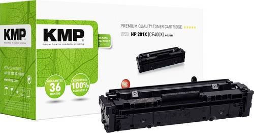 KMP Tonerpatrone Schwarz kompatibel mit HP 201X und CF400X für Laserdrucker mit einer Reichweite von 2800 Seiten - Bild 1