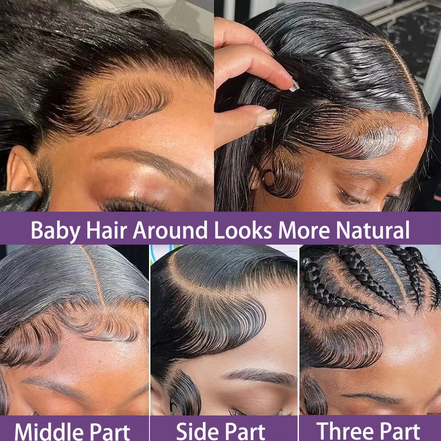 QZOQZO Echthaarperücke, Kinky Curly HD Lace Frontal, 42 Zoll, Damen - Bild 4