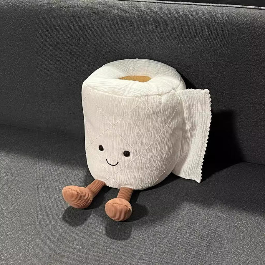 NovaGlade Plüsch-Toilettenpapierpuppe aus PP-Baumwolle 2-teiliges Set - Bild 2