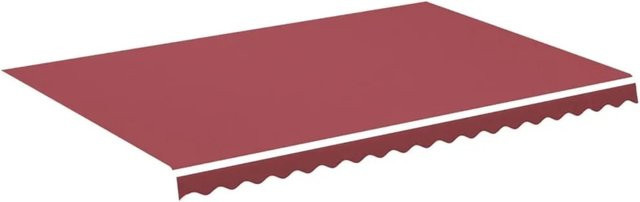 vidaXL Markisenbespannung aus Polyester in Burgunderrot, B: 4,5 m, H: 3 m - Bild 1