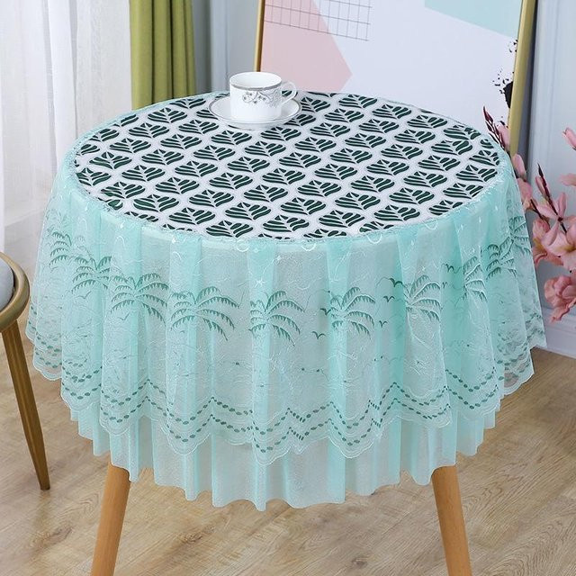 Wasserdichte runde Tischdecke von STOLZE ROSE für Hochzeit und Party, Durchmesser: 50 cm, Höhe: 40 cm - Bild 1