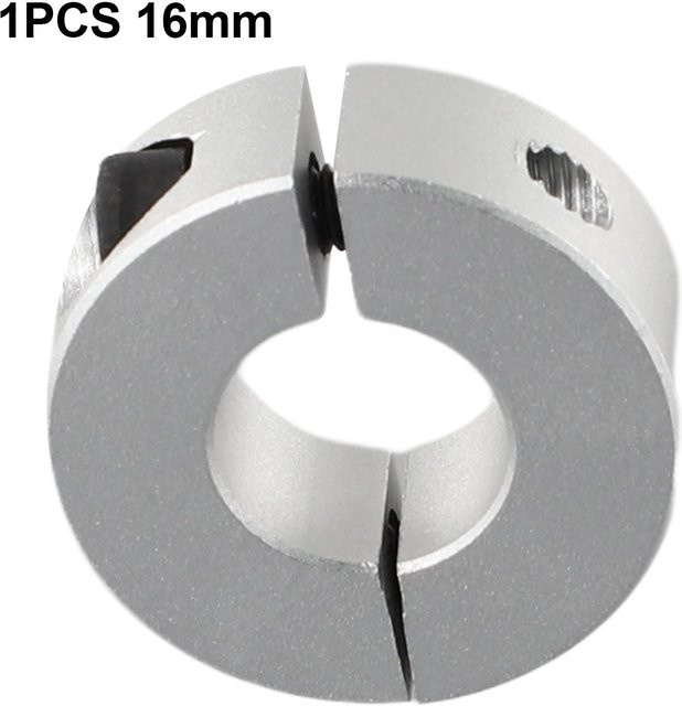 Industry Supplies Feste Ringe aus Aluminiumlegierung in Silber, Durchmesser: 16 mm - Bild 1