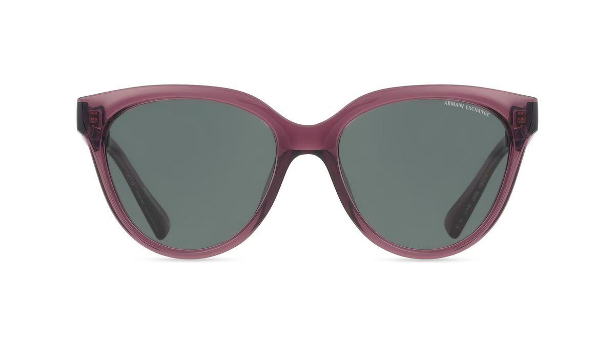 Armani Exchange AX4148SU Sonnenbrille Panto, Vollrand, Kunststoff, rot, grau, Damen - Bild 1