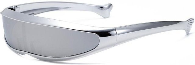 Fable Sonnenbrille Oval, Kunststoff, Vollrand, Weiß, Herren - Bild 1