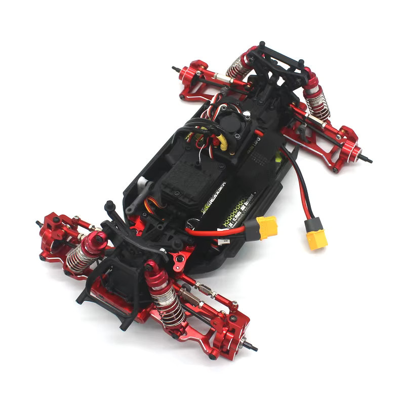 ZD Racing Metallzubehör Vorder- und Hinter-Stoßdämpfer, Kohlefaser-Stoßdämpferhalterungen - Bild 4