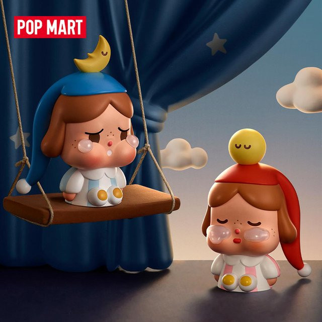 POP MART CRYBABY CRYING TO THE MOON-SITTING SERIES Blind Box Figuren, Multicolor, Sammlerfiguren - Bild 1