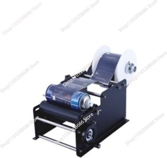 MT-30 Manuelle Etikettiermaschine für runde Flaschen in Schwarz aus Kunststoff und Metall für Profis - Bild 1