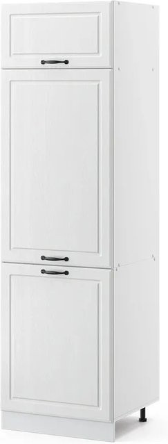 Vicco R-Line Kühlumbauschrank Hochschrank für die Küche in Weiß Landhaus, B/T/H: 60 x 57,2 x 207 cm - Bild 1