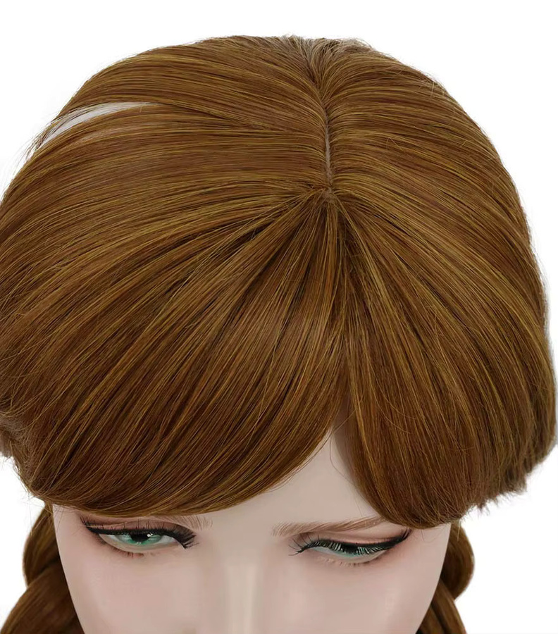 G&T Wig Zopf-Prinzessin-Perücke, braun, geflochten, Prinzessin - Bild 4