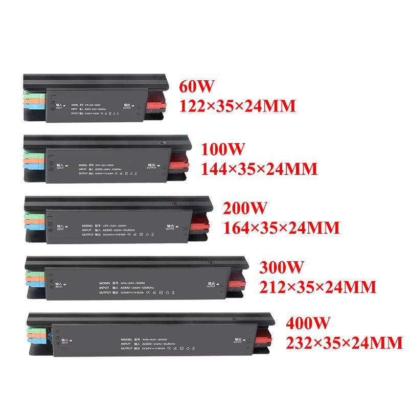 AEVYVKV Netzteil Transformator AC 220V zu DC 12V oder 24V für LED-Streifen, Schwarz, 60W - Bild 3