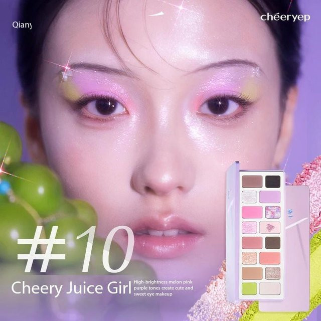 Cheeryep Lidschatten Palette, 16 Farben, Matt, Glitzer, Perlmutt, #10 - Bild 1