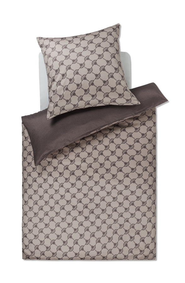 JOOP! Bettwäsche Cornflower Double Mako-Satin mit floralem Design in Pink und Braun, reversible Bettbezug und Kissenbezüge, B/H: 200 x 220 cm und 80 x 80 cm - Bild 1