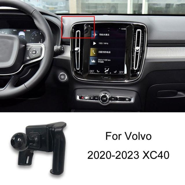 Sunsky-Spare Parts Handy-Navigationshalterung für Volvo XC40 Baujahr 2020-2023 in Schwarz für die Lüftungsschlitze - Bild 1