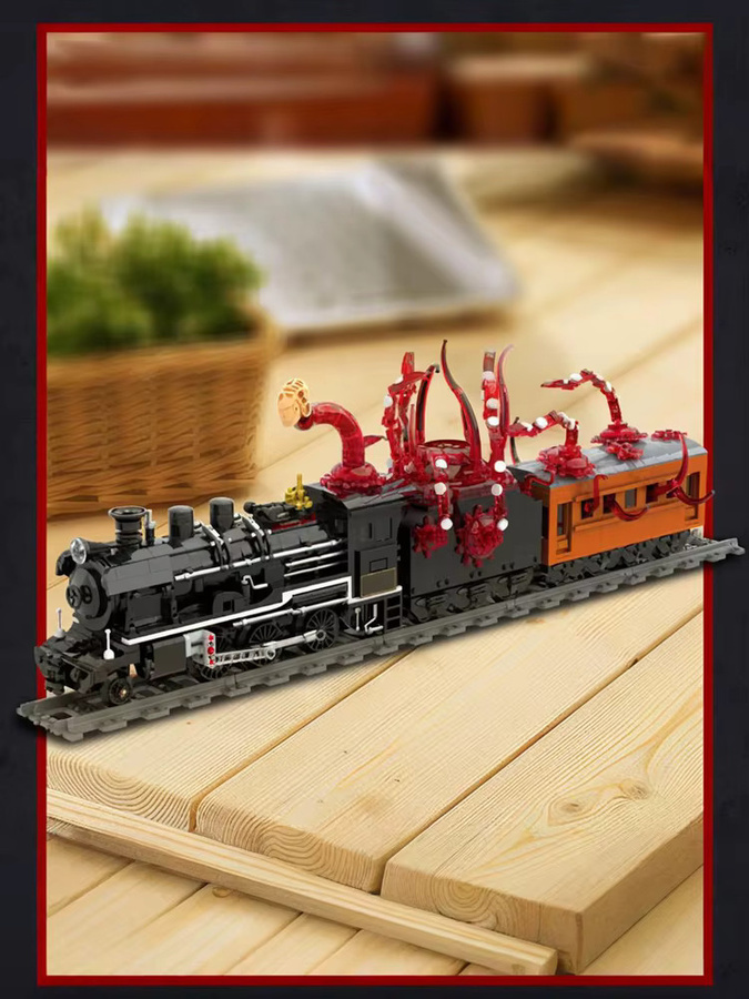 Spebrick Bausteine Set Monster Tentakel Dampfzug Eisenbahn mit 1760 Teilen für Kinder - Bild 5