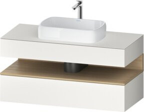 Duravit Waschtischunterschrank Qatego in Weiß, B/T/H: 120 x 55 x 60 cm - Bild 1