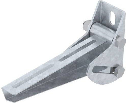 OBO Bettermann Wandausleger aus Metall in Silber, B/T/H: 6,0 x 21,0 x 13,0 cm - Bild 1