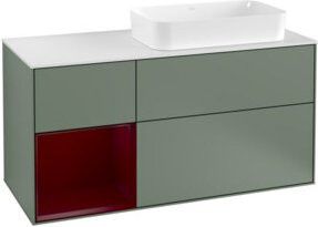 V&B Waschtischunterschrank Finion in Weiß lackiert, Breite: 120 cm, Tiefe: 50,1 cm, Höhe: 50,1 cm - Bild 1