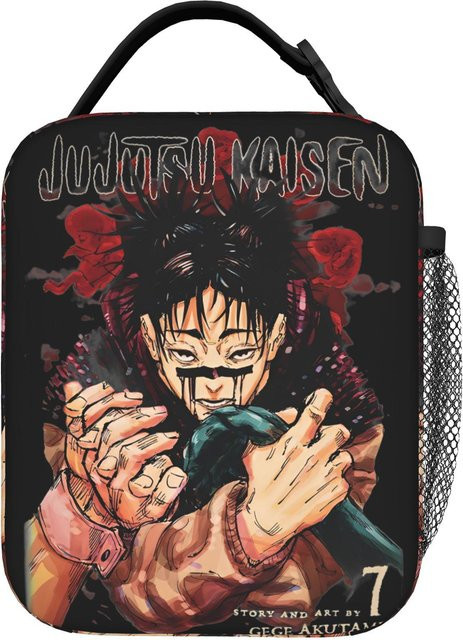 Fancy Style Studio Jujutsu Kaisen Anime Isoliertasche, auslaufsichere Thermotasche für Lunchboxen, Mehrfarbig - Bild 1