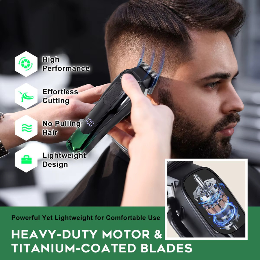 Hatteker Professional Hair Clippers Set, Zero-Gap T-Blade Trimmer, Unisex - Bild 2