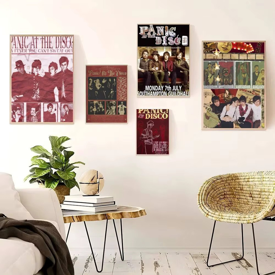 Selbstklebende Wandkunstdekoration Panic At The Disco HD Rahmenlose Raumdekoration - Bild 2